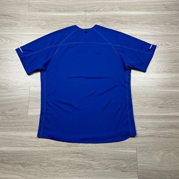 Nike Shirt Mens Extra Large Blue Running Active Training Dri Fit - Picture 5 of 9